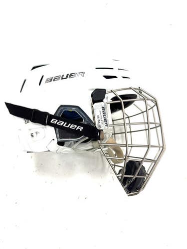 Used Bauer REAKT 150 MD PROFILE III CAGE Helmet Cage Combo White MD 11860-S000309378