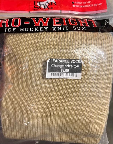Gold Senior Large Socks (New)