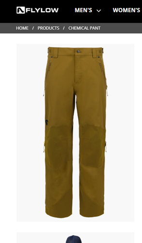 FlyLow mens Chemical ski pant Large short