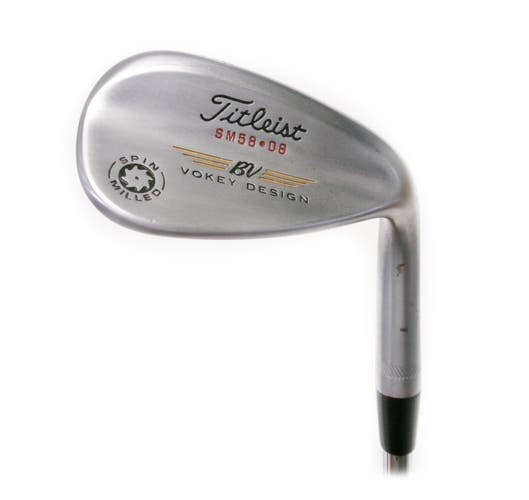 Titleist Vokey Design Spin Milled 58*/08 Lob Wedge Steel True Temper Wedge Flex