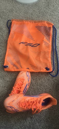 Orange Men's Size M 7.5 (W 8.5) Adidas F50 Adizero TRX Cleats (New)