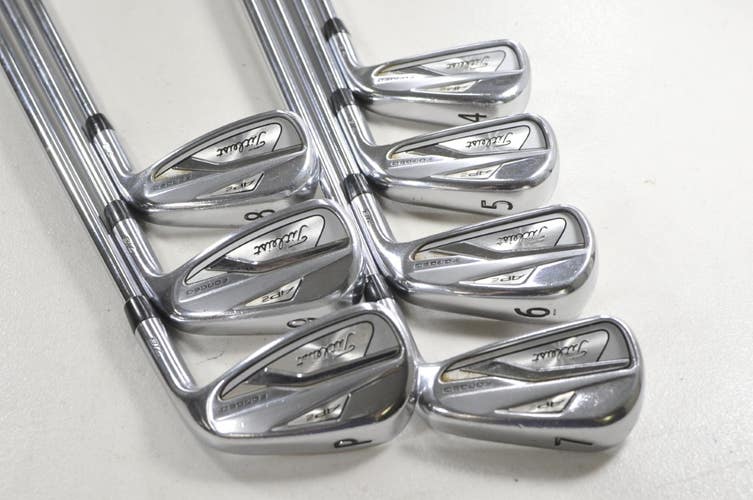 Titleist 718 AP2 4-PW Iron Set Stiff Flex RH Project X Rifle 6.0 Steel #218525