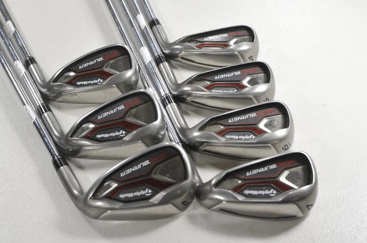 TaylorMade Aeroburner 4-PW Iron Set Regular Flex Reax High Launch Steel #218604