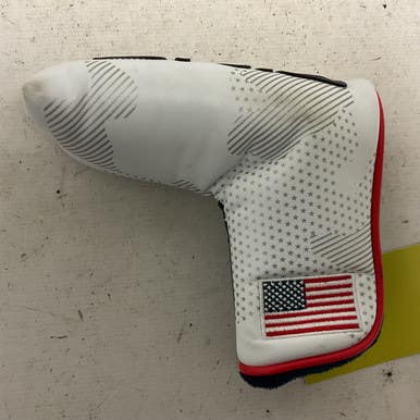 Used Ping USA BLADE PUTTER COVER White/Red/Navy 11855-S000204152
