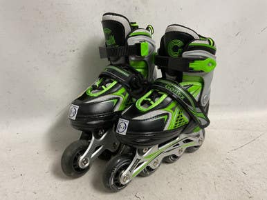 Used GONEX INLINE ADJ 11-1 Child Rec Fitness Skates Black Adjustable 11855-S000204142