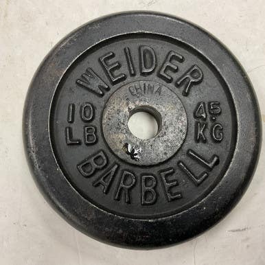 Used Weider Standard Plate Black 10 lb 11855-S000204131