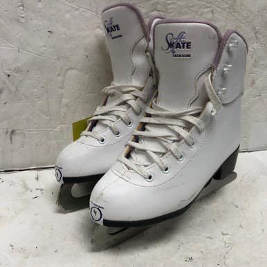 Used Jackson SOFT SKATE Womens Softboot Skate White Senior 4 11855-S000204137