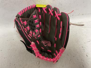 Used Franklin Fastpitch Pro 22320 RH Throw Fastpitch Gloves Grey And Pink 11" 11855-S000203944