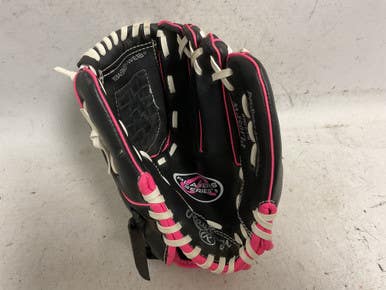 Used Rawlings Players Series PL105PW Baseball Glove RH Throw Black And Pink 10 1/2" 11855-S000203908