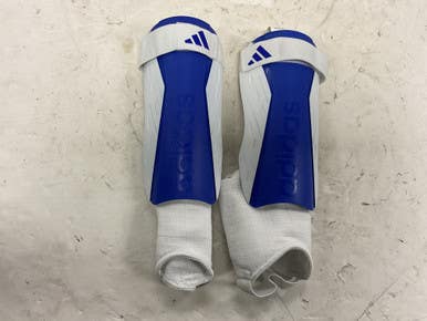 Used Adidas TIRO SG MATCH J Soccer Shin Guards Junior Royal Blue And White LG 11855-S000203859