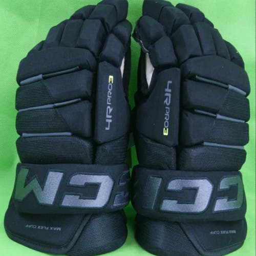 New CCM HG4RP3 Gloves 14" 4 Roll Pro3 Black/Graphite Grey
