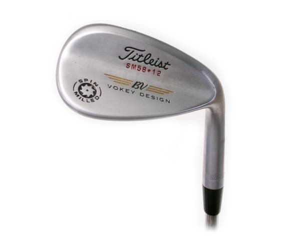 Titleist Vokey Design Spin Milled 58*/12 Lob Wedge Steel True Temper Dynamic