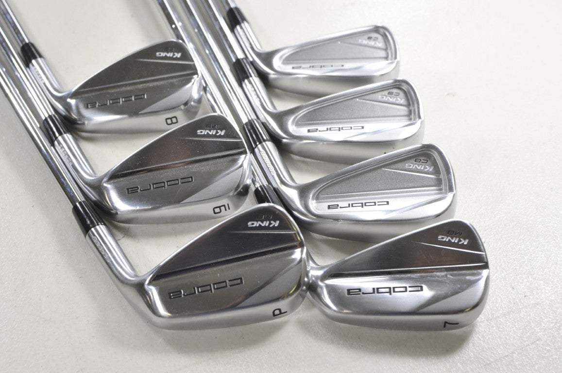 Cobra King Forged CB/MB 2023 4-PW Iron Set Stiff Flex KBS Tour