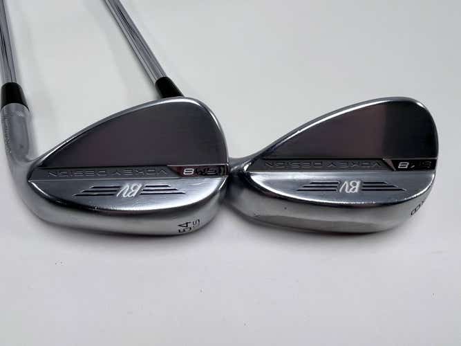 Titleist Vokey SM8 Tour Chrome Wedge Set 54* 10 | 58* 8 Wedge Steel Mens RH