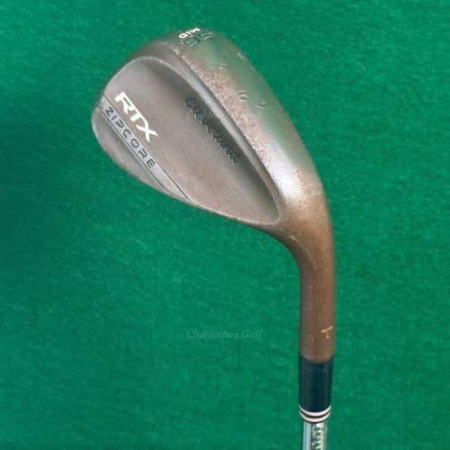Cleveland RTX Zipcore Mid Raw "T" Stamp 56-10 56 Sand Wedge DG Spinner TI