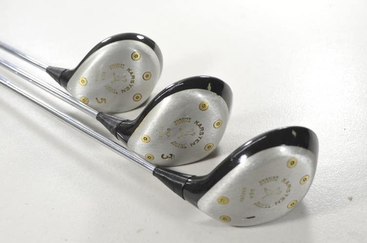 Ping Karsten Driver, #3 and #5 Fairway Woods Set KT-M Stiff Flex Steel #218888