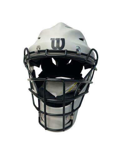 Used Wilson WB572020 Catchers Helmet w/Mask Grey SM 11835-S000208625