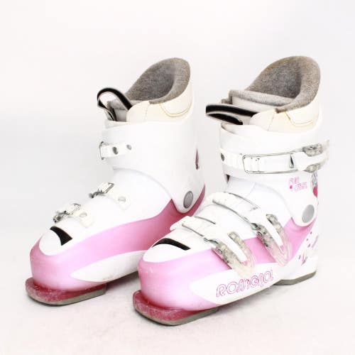 Rossignol Fun Girl Kids Ski Boots - Size 3.5 / Mondo 21.5 Used