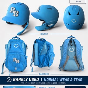Medium/Large EvoShield Batting Helmet and Bag Combo