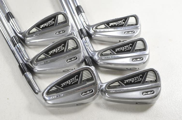 Titleist 710 AP2 5-PW Iron Set Regular Flex Project X Rifle 5.5 RH Steel #217457