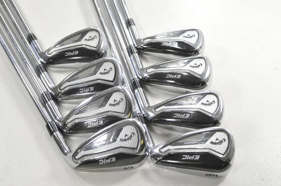 Callaway Epic Forged Star 6-PW,AW,GW,SW Iron Set Stiff Flex NS Pro