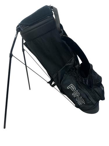 Used Ping HOOFER Mens Stand Bag Black 11835-S000208524