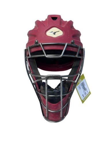 Used Mizuno MSCH255 Catchers Helmet w/Mask Red M/L 11835-S000208517