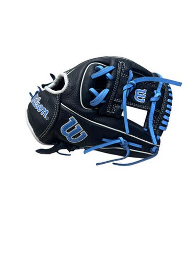 Used Wilson A09RB25DI115 BB/SB Glove RH Throw White/Black/Royal 11 1/2" 11835-S000208541