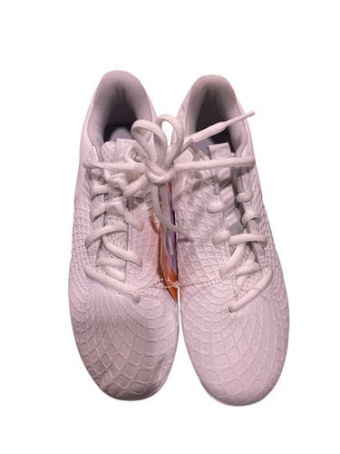 Used Under Armour UA WHITE BB/SB Cleats White Junior 04 11847-S000033175