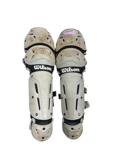 Used Wilson WILSON Catchers Leg Guards Grey Adult 11847-S000033837
