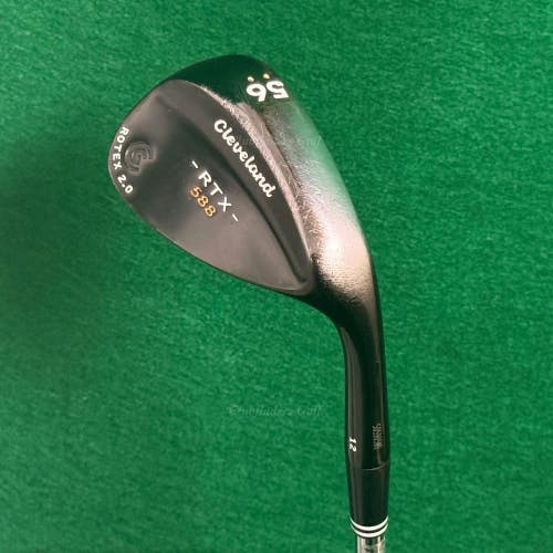 Cleveland RTX 588 Rotex 2.0 Black 56-12 56 Sand Wedge Dynamic Gold Wedge Flex