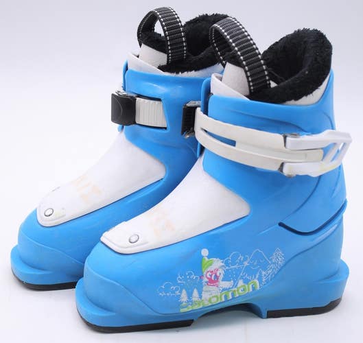 Salomon T1 Kids Ski Boots - Size 9 / Mondo 15 Used