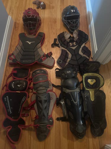 Black/Gray Under Armour Victory Series Catcher's Set (Used)