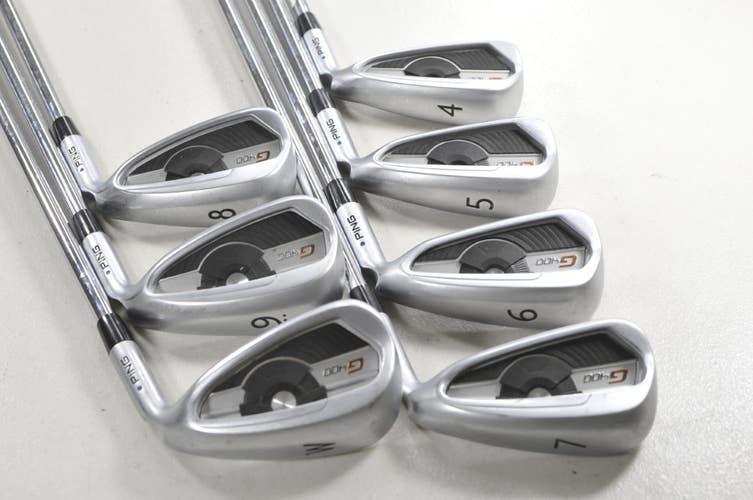 Ping G400 4-W Iron Set Regular Flex Blue Dot Right AWT 2.0 Steel #218895