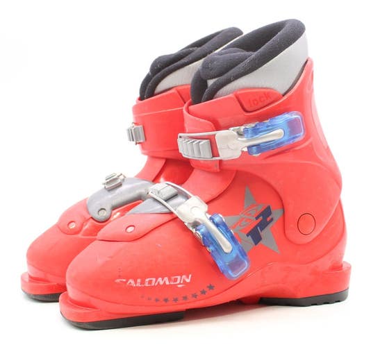 Salomon Performa T2 Kids Ski Boots - Size 2 / Mondo 20 Used