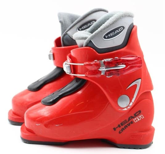 Head Carve HT1 Kids Ski Boots- Size 12.5 / Mondo 18.5 Used