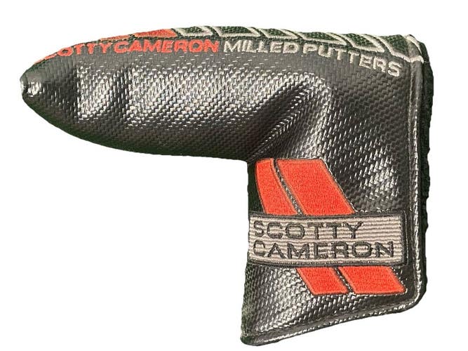 Scotty Cameron Milled Putters Titleist AME Black Red Blade Headcover Very Nice