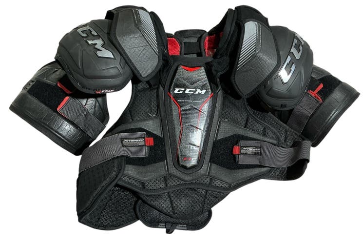 CCM JetSpeed FT1 Pro Stock Shoulder Pads Senior Large (Used) 7876
