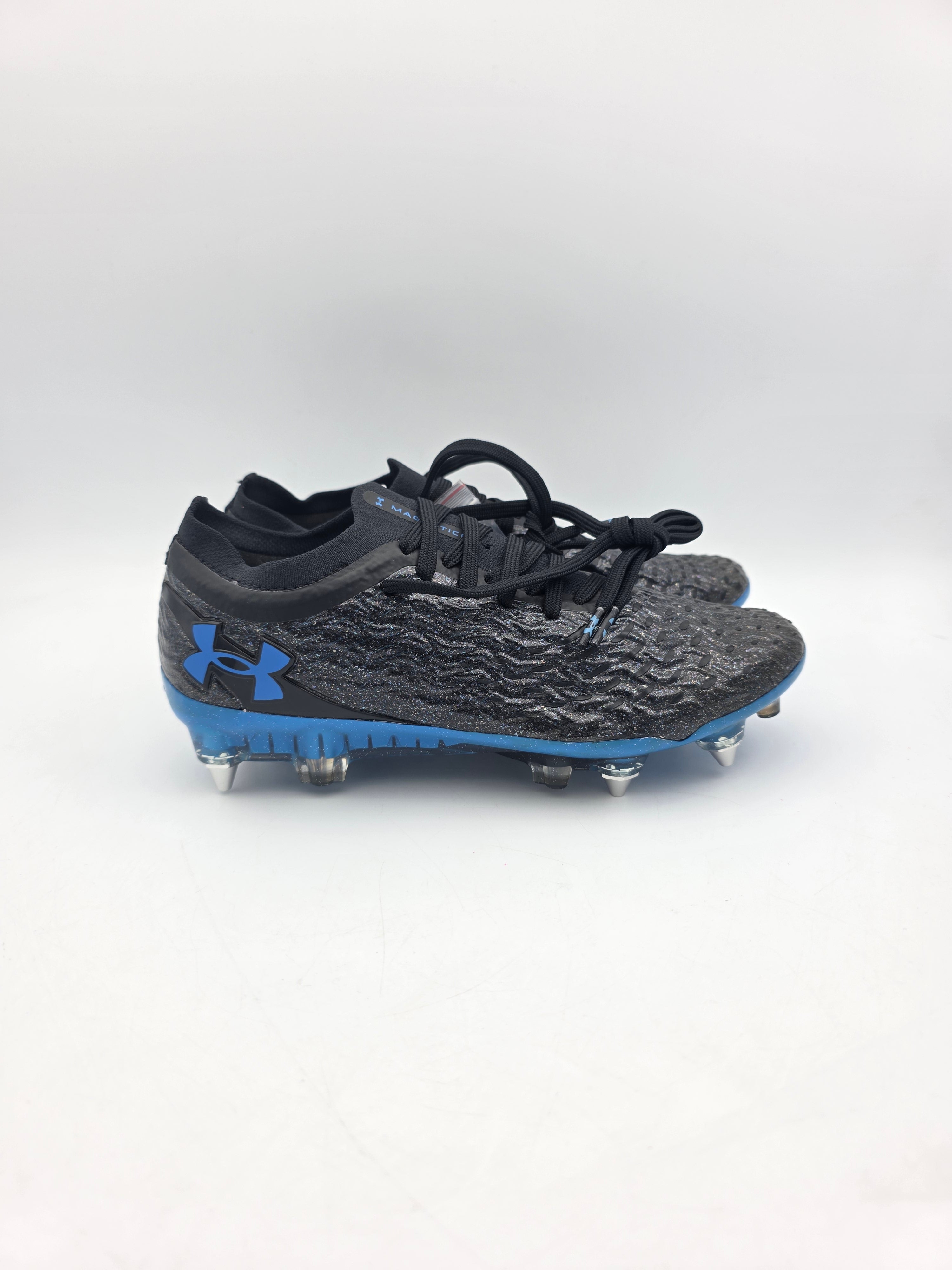 New Under Armour Mens Magnetico Elite 5 Soccer Cleats Black Gray Blue Size 12 Under Armour Magnetico Elite 5 SG Soccer Cleats Mens Size  main image 4