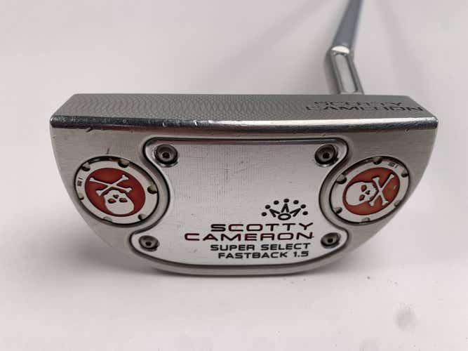 Scotty Cameron Super Select Fastback 1.5 Putter 35" SuperStroke Tour 2.0 Mens RH