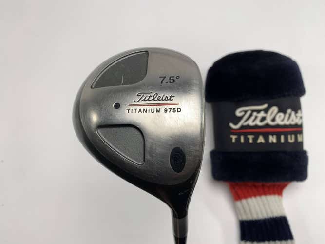 Titleist 975 D Driver 7.5* UltraLite Stiff Graphite Mens RH HC Midsize Grip