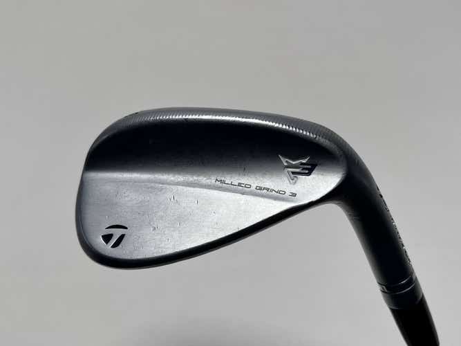 TaylorMade Milled Grind 3 Raw Chrome Wedge 50* 9 Bounce SB X100 X-Stiff Steel RH