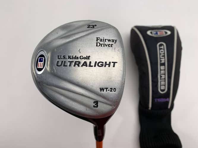 US Kids UltraLite WT-20 51" 3 Fairway Wood 23* Orange Youth Graphite Mens RH HC