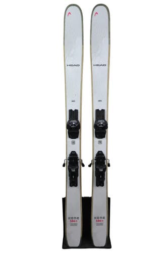USED 2026 Head Kore 104 Ti 163cm Skis with Tyrolia Attack 11 Bindings Black/Gray