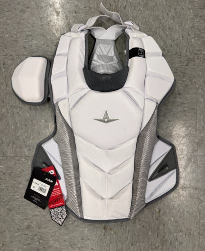 All Star MVP Pro Catcher's Chest Protector Intermediate 15.5" White (Used)