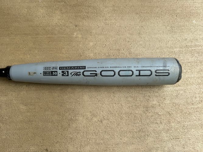 2024 DeMarini BBCOR Certified The Goods (-3) Hybrid 29 oz 32" (Used)