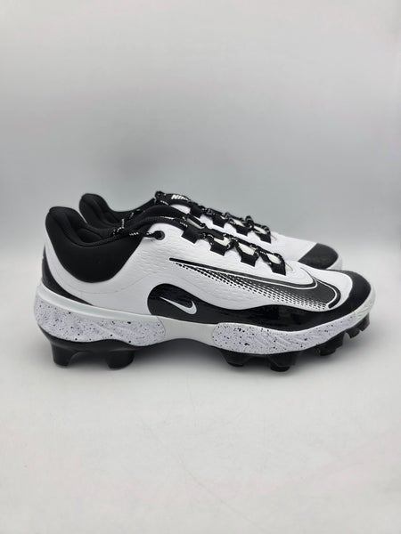 Nike Alpha Huarache Elite 4 MCS Baseball Cleats White Black Mens 11 FD6255-108