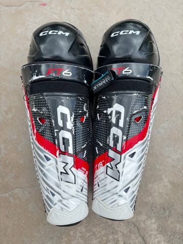 Senior CCM JetSpeed FT6 16" Shin Pads (Used)