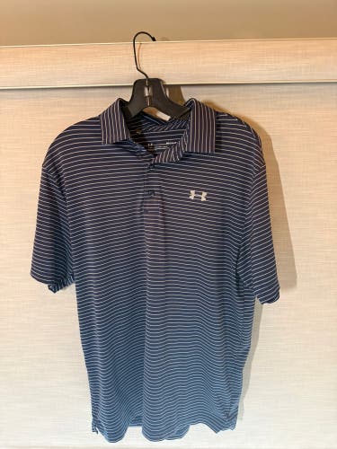 Blue Medium Men's Under Armour Polo