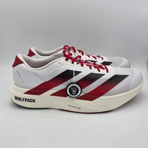 Adidas Adizero Evo SL ‘NC State’ White Red Running Shoes JQ4571 Men's Size 14